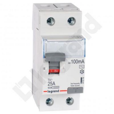 Wyłącznik Różnicowoprądowy P 302 2P 25A 100Ma Typ AC TX3 411519 LEGRAND (411519)