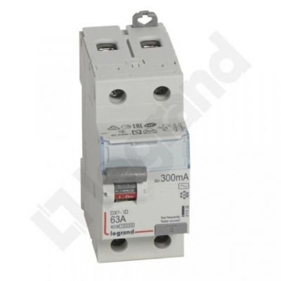 Wyłącznik Różnicowoprądowy P 302 2P 63A 300Ma Typ AC DX3 411526 LEGRAND (411526)