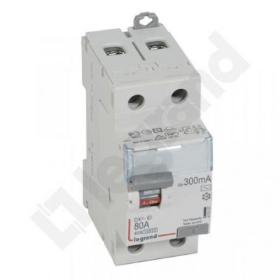 Wyłącznik Różnicowoprądowy P 302 2P 80A 300Ma Typ AC DX3 411527 LEGRAND (411527)