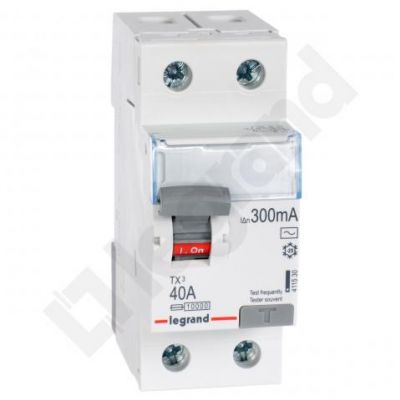 Wyłącznik Różnicowoprądowy P 302 2P 40A 300Ma Typ AC TX3 411530 LEGRAND (411530)