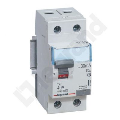 Wyłącznik Różnicowoprądowy 2P 40A 0,03A Typa P302 TX3 411560 LEGRAND (411560)