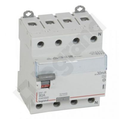 Wyłącznik Różnicowoprądowy P 304 4P 80A 30Ma Typa DX3 411762 LEGRAND (411762)