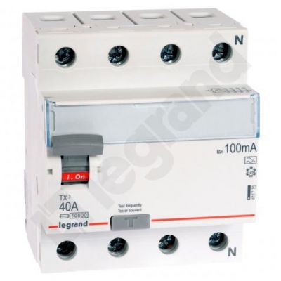 Wyłącznik Różnicowoprądowy P 304 4P 40A 100Ma Typa TX3 411775 LEGRAND (411775)