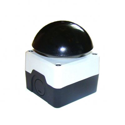 Kaseta czarno-szara, przycisk grzybkowy czarny 72 mm (1NO) (T0-P1C300M72H)