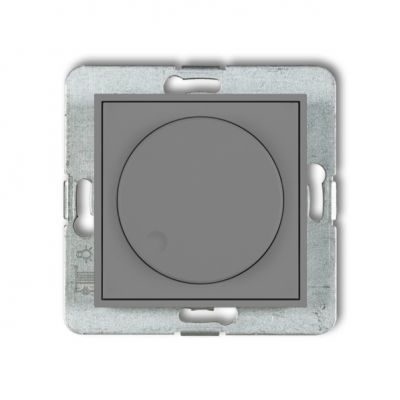 KARLIK MINI Elektroniczny regulator oświetlenia przycisk-obrót do lamp LED szary mat 27MRO-2 (27MRO-2)