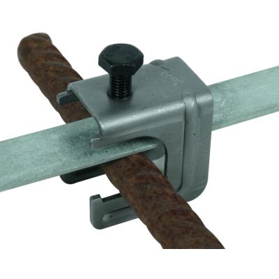 Zacisk dla prętów 6-20 mm, do drutu 6-10 mm lub płask. 30x3-4 mm, stal (308032)