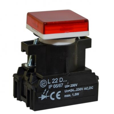 Lampka L22KD/24V-230V/W3 czerwona (W0-LDU1-L22KD/W3 C)