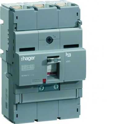 HAGER Wyłącznik mocy x250 3P 40kA 160A TM HNB160H (HNB160H)