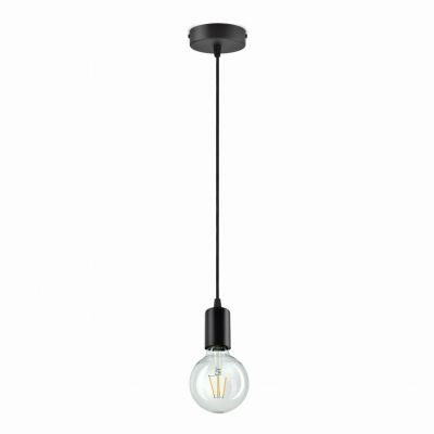 Balbu 1P E27, lampa wisząca, max. 60W, czarna AD-LD-6273BE27M ORNO (AD-LD-6273BE27M)