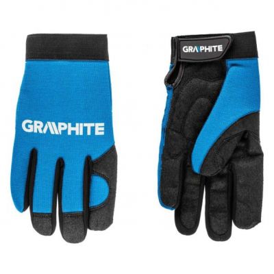 Rękawice robocze 10" skóra syntetyczna + elastyczna tkanina CE GRAPHITE 97G100 GTX (97G100)