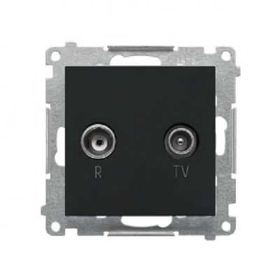 Simon 55 Gniazdo antenowe R-TV zakończeniowe 10dB do gniazd przelotowych 1x Wejście: 5÷862 MHz Czarny mat TAZ.01/149 (TAZ.01/149)