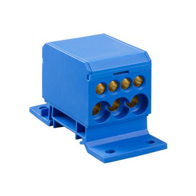 Blok rozdzielczy 2x4-50mm2 + 3x2,5-25mm2 + 4x2,5-16mm2 niebieski DB1-N 48.11 OPATÓWEK (48.11)