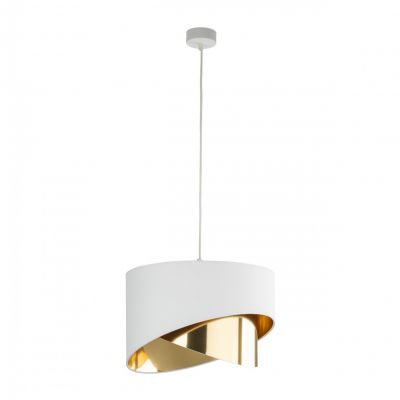 Lampa wisząca GRANT E27 LED biało złota styl glamour 4820 TK Lighting (4820)