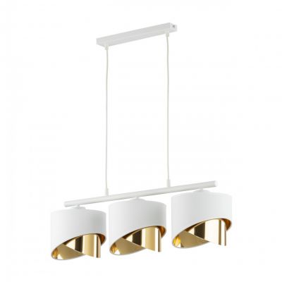 Lampa wisząca GRANT 3xE27 LED biało złota styl glamour 4821 TK Lighting (4821)