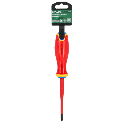 Wkrętak elektrotechniczny płaski SL0,5x3x100mm 1000V S-12491 STALCO (S-12491)