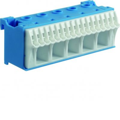HAGER QuickConnect Blok samozacisków neutralny, niebieski, 5x16+17x4mm2, szer. 90mm KN22N (KN22N)