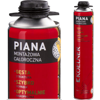 Poliuretanowa piana pistoletowa całoroczna Koelner /1szt./ (RPP-45-K)