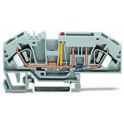 Złączka do bezpieczników samochodowych 12V 6mm2 szara 282-698/281-449 /25szt./ WAGO (282-698/281-449)