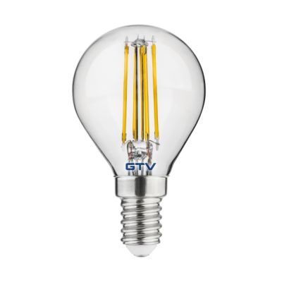 ŹRÓDŁO SWIATŁA LED, FILAMENT, G45, CIEPŁA BIAŁA, E14, 4W, AC220-240V/ 50-60Hz, RA>80, KĄT ŚWIECENI GTV (LD-G45FL4-30)