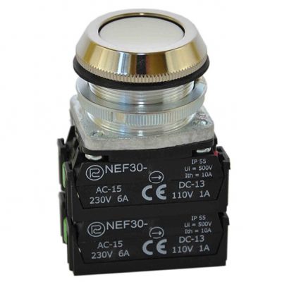 Przycisk NEF30-K4X biały (W0-NEF30-K 4X B)