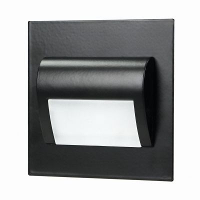 DRACO LED NEW 1,5W, oprawa schodowa podtynkowa, 12VDC, 30lm, 3000K, czarny, innowacyjny sposób monta AD-OS-6164L3/B ORNO (AD-OS-6164L3/B)