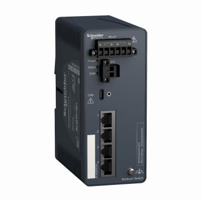Modicon Switch Zarządzalny 4TX MCSESM043F23F0 SCHNEIDER (MCSESM043F23F0)