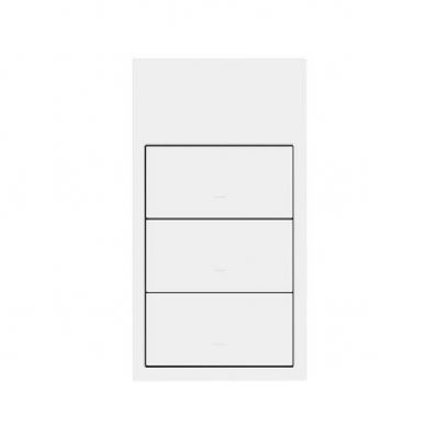 Simon 100 Panel 2-krotny pion: 3 klawisze biały mat 10020215-230 (10020215-230)