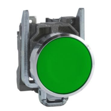 Harmony XB4 Przycisk płaski zielony metalowy XB4BA31 SCHNEIDER (XB4BA31)