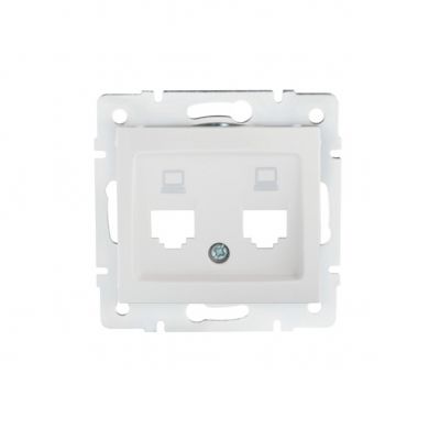 Adapter gniazda RJ45 DOMO 01-1419-002 biały 25930 KANLUX (25930)