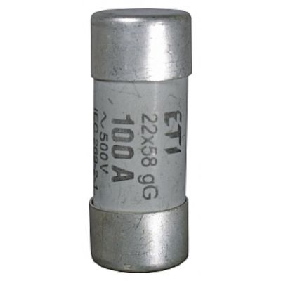 Wkładka topikowa cylindryczna CH22x58 gG 125A 500V 002643027 ETI (002643027)