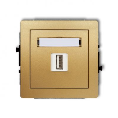 KARLIK DECO Mechanizm gniazda pojedynczego USB-AA 3.0 złoty 29DGUSB-5 (29DGUSB-5)