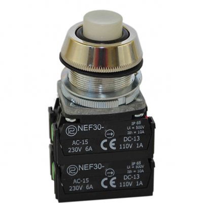 Przycisk NEF30-UW4X biały (W0-NEF30-UW 4X B)