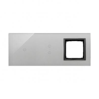 Simon 54 Touch Panel dotykowy S54 Touch 3 moduły 1 pole dotykowe + 2 pola dotykowe pionowe + 1 otwór na osprzęt S54 burzowa chmura DSTR3130/72 (DSTR3130/72)