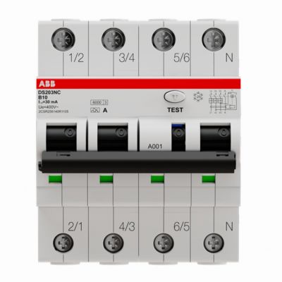 DS203NC B10 A30 wył. różn.-prąd. z blokiem nadmiarowym (2CSR256140R1105)