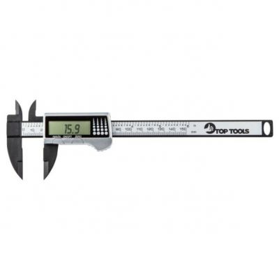 Suwmiarka cyfrowa 150mm kompozyt włókna węglowego Top Tools 31C621 GTX (31C621)