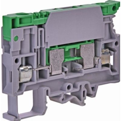 Złączka podstawa bezpiecznikowa 6 mm2 do bezpieczników 6x32 mm (szara) ESC-SFR.6 003903061 ETI (003903061)