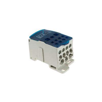 Blok Rozdzielczy UKK-250 na szynę TH35 lub do pow. płaskich Al/Cu 1x120mm 2x35mm 5x16mm 4x10mm 415V AC/DC 250A 49.5250 OPATÓWEK (49.5250)