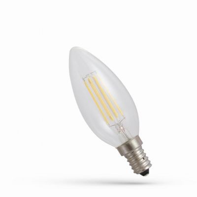 LED ŚWIECOWA E-14 230V 4W COG WW CLEAR  WOJ+13874 Spectrum Led (WOJ+13874)