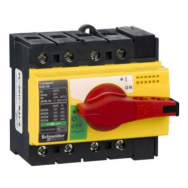 Compact INS INV rozłącznik INS40 żółto-czerwony 40A 4P 28917 SCHNEIDER (28917)