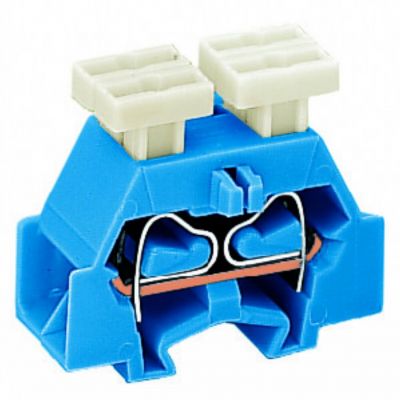 Złączka 4-przewodowa 2,5mm2 niebieska z mocowaniem śrubowym 261-334/342-000 /50szt./ WAGO (261-334/342-000)