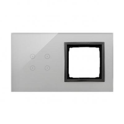 Simon 54 Touch Panel dotykowy S54 Touch 2 moduły 4 pola dotykowe + 1 otwór na osprzęt S54 burzowa chmura DSTR240/72 (DSTR240/72)