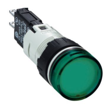 Harmony XB6 Kompletny wskaźnik świetlny Zielony LED Okrągły 12-24V AC/DC 16 mm Plastikowy XB6AV3BB SCHNEIDER (XB6AV3BB)