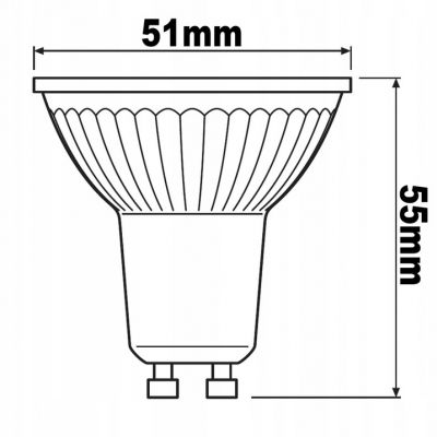 Żarówka LED /5szt./ Reflektor GU10 2,6W=35W 230lm neutralna biel 36st OSRAM (4058075157965)