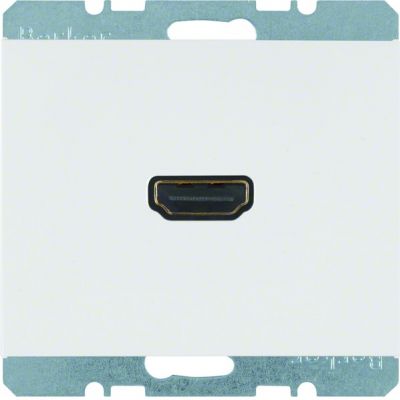 BERKER K.1 Gniazdo HDMI z przyłączem 90st biały 3315437009 (3315437009)