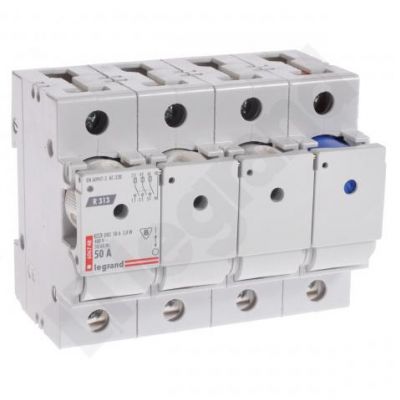 Rozłącznik Bezpiecznik R 313 50A 3P+N Z Nierozłączalnym Biegunem Neutralnym N 606748 LEGRAND (606748)