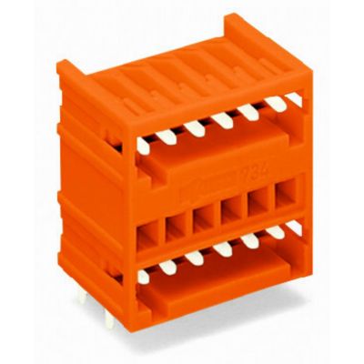 Wtyk dwupiętrowy MCS-MINI 2x2 biegunowy pomarańczowa raster 3,81mm 734-432 /100szt./ WAGO (734-432)
