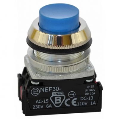 Przycisk NEF30-W2Y niebieski (W0-NEF30-W 2Y N)