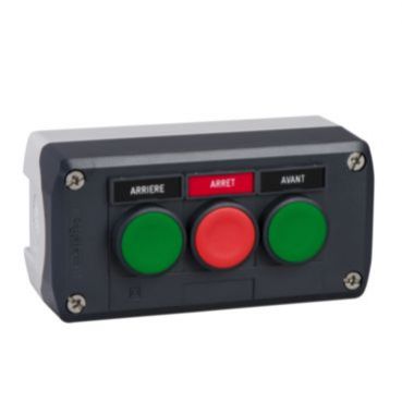 Harmony XALD Stacja sterująca ciemnoszara zielony/czerwony/zielony przycisk fi22 XALD311 XALD311 SCHNEIDER (XALD311)