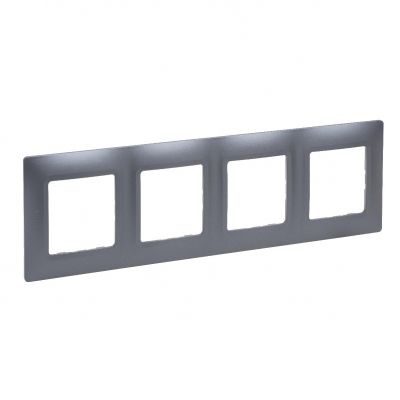 Niloe Selection - Ramka Poczwórna Stal 762054 LEGRAND (762054)