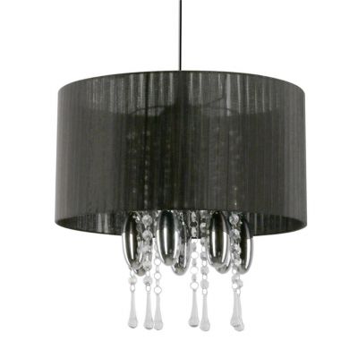 Lampa wisząca Camilla czarna E27 1x60W (661/1 CZA)